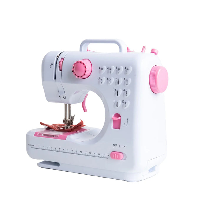 Sewing Machine Portable Mini Electric Household Crafting Mending Overlock 12 Stitches