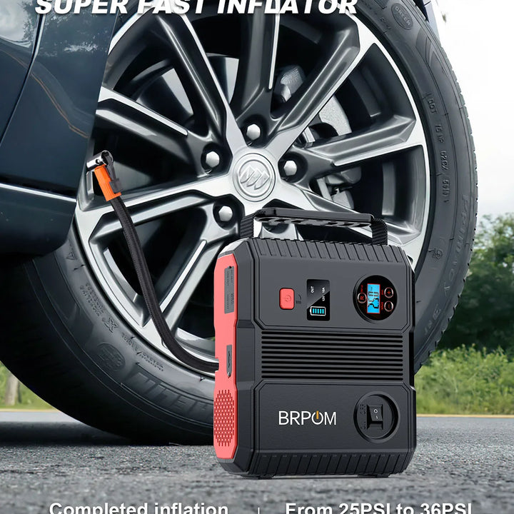 Jump Starter Power Bank 24000mAh 150PSI Air Compressor