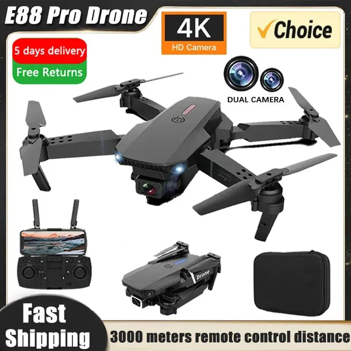 Drone 4K Professinal  E88Pro RC With 1080P