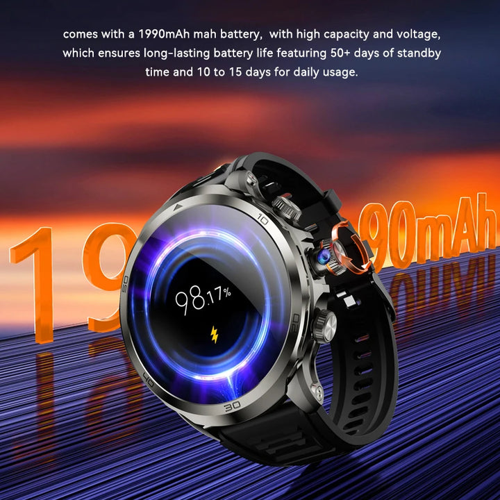 H19 Smart Watch Card Full Network Android  GPS Bluetooth 1.95-inch 900W Rotating Camera 8+128G Large Memory Latest Version