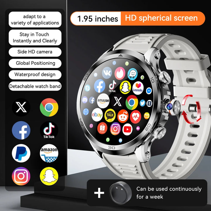 Smartwatch With WIFI GPS Camera Sim Call Android