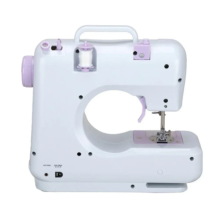 Sewing Machine Portable Mini Electric Household Crafting Mending Overlock 12 Stitches